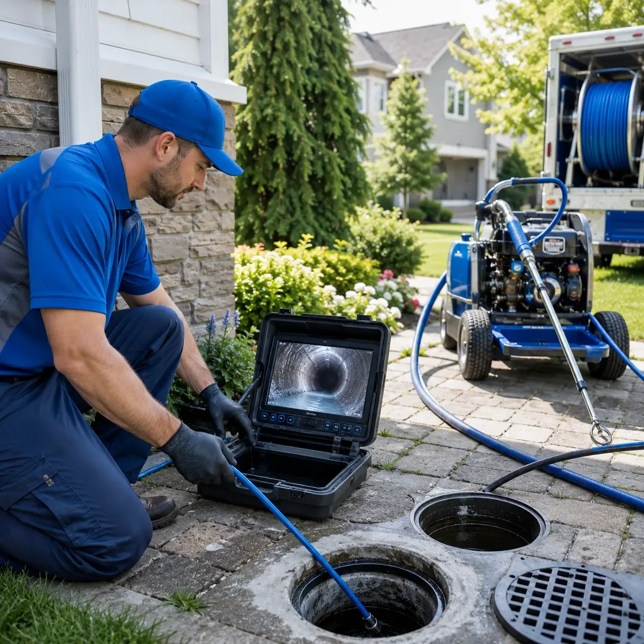 Outdoor drain cleaning professionals serving Durham, CT