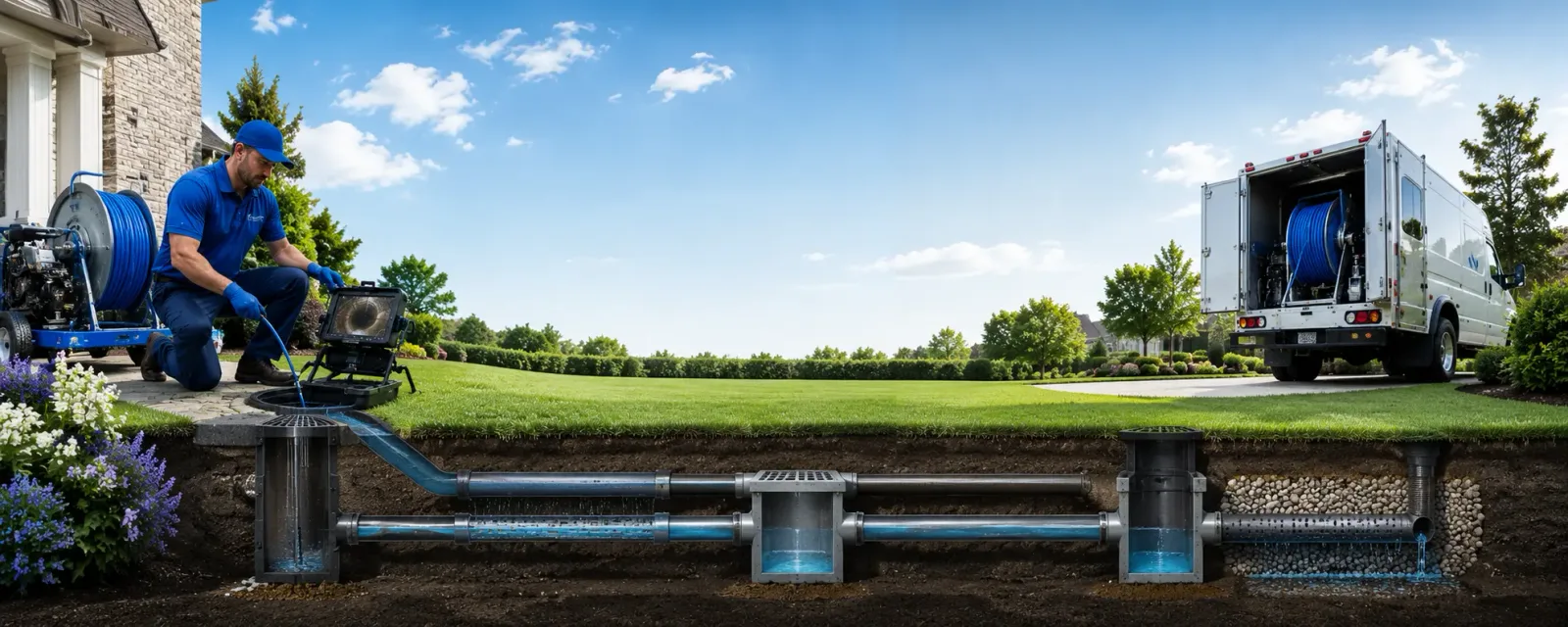 Outdoor drain cleaning information for Durham, CT