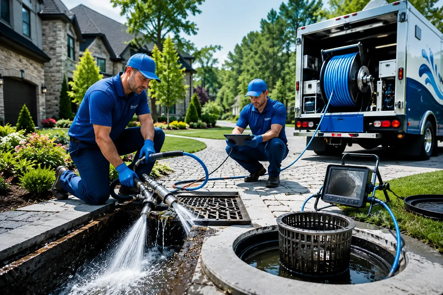 Local outdoor drain cleaning professionals in Durham, CT